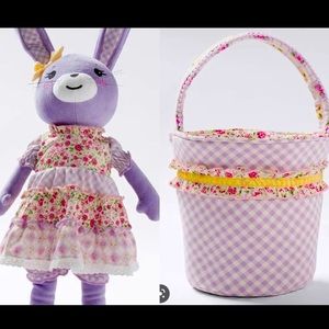 NIB Matilda Jane Violet Bunny with Easter Basket Set
